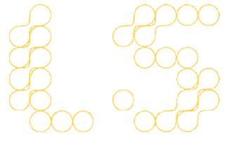 L5 logo: the letter L and number 5 rendered via circular blobs, some merged