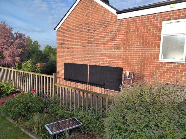 2 panels mounted on wall